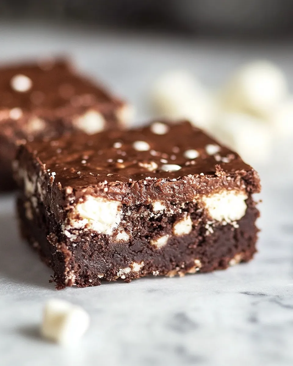 Easy Mississippi Mud Brownies AKA Frosted Marshmallow Brownies dish photo