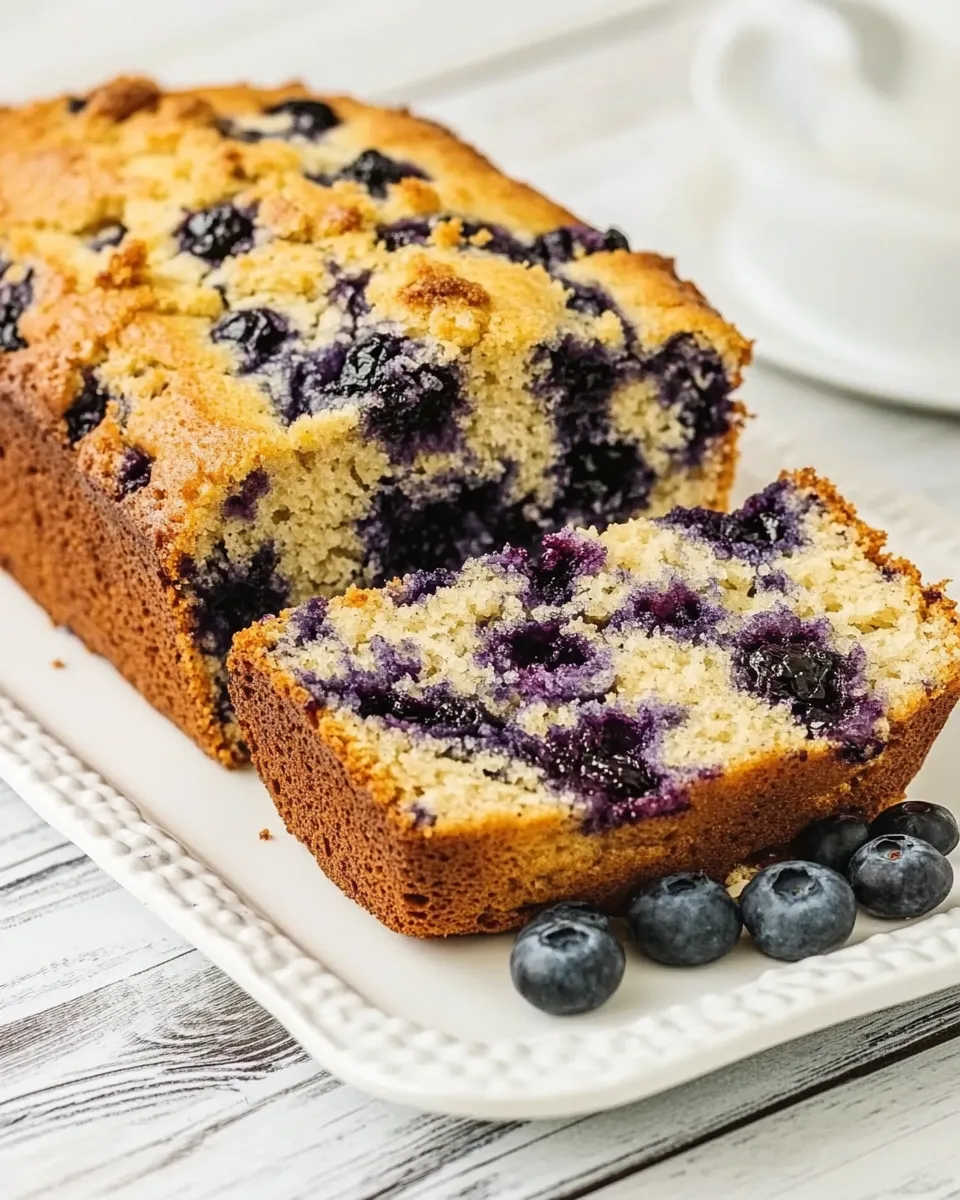 Classic Moist Blueberry Bread image