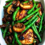 Homemade Mushroom Chicken with Green Beans photo