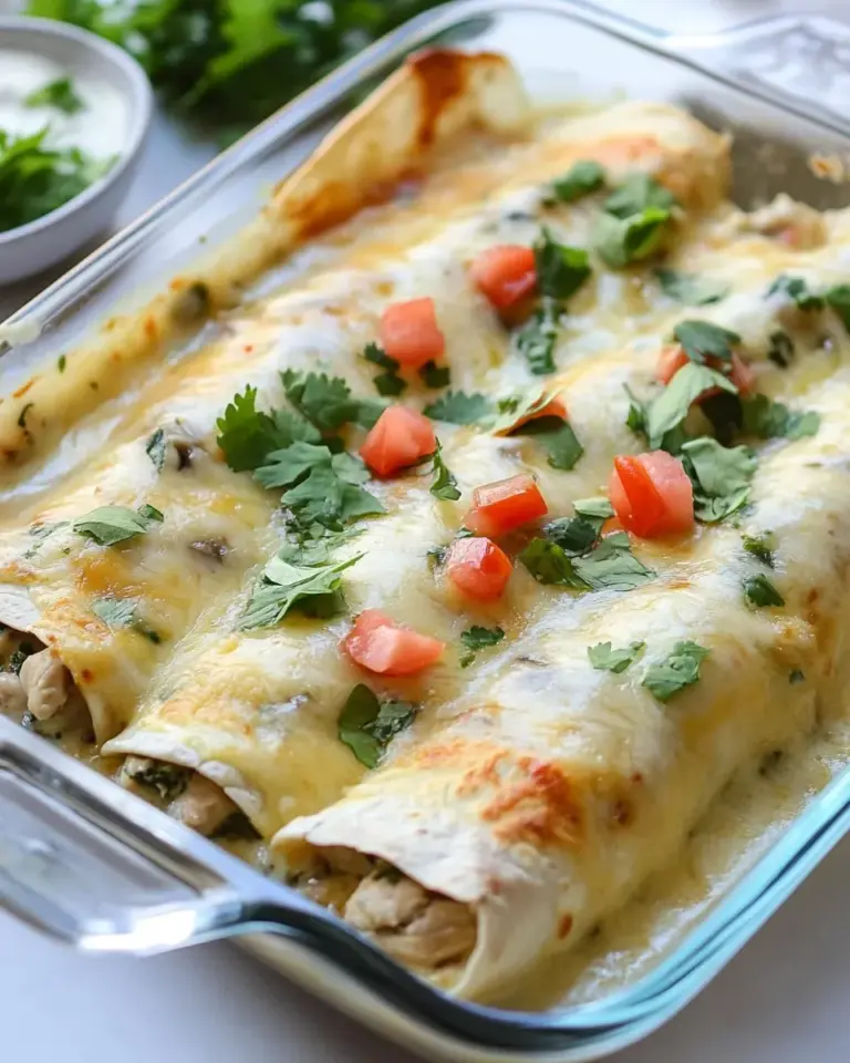 Homemade Mushroom, Spinach, and Chicken Enchiladas photo