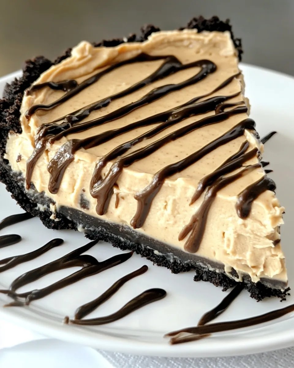 Delicious No-Bake Creamy Peanut Butter Pie shot