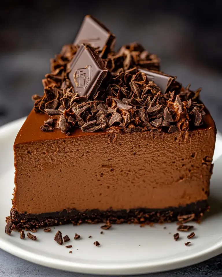 Homemade No-Bake Espresso Chocolate Cheesecake photo