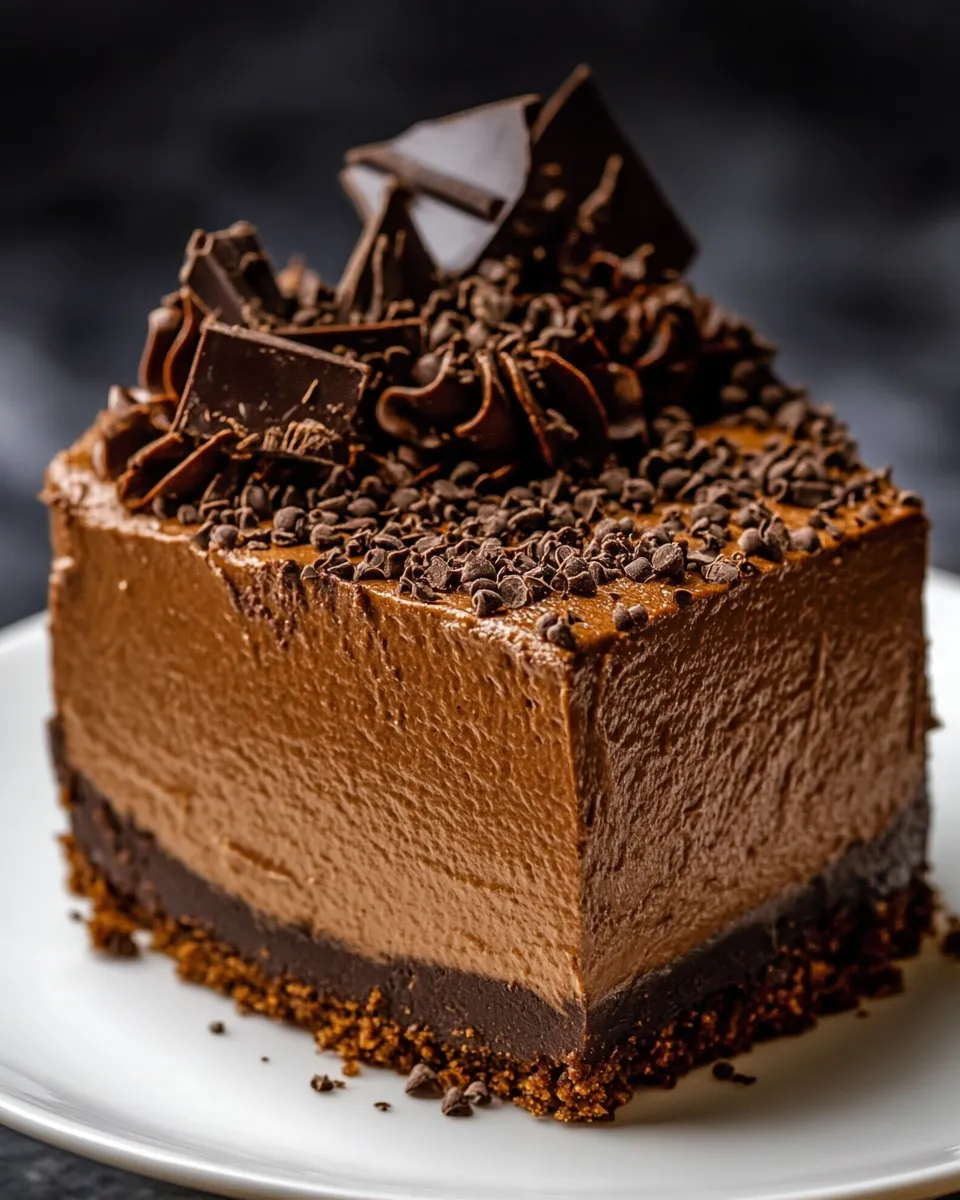 Delicious No-Bake Espresso Chocolate Cheesecake image