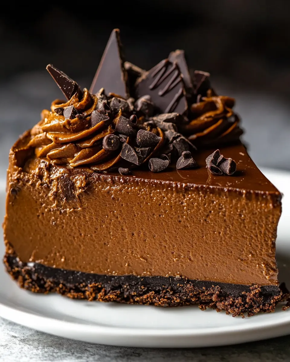 Tasty No-Bake Espresso Chocolate Cheesecake dish photo