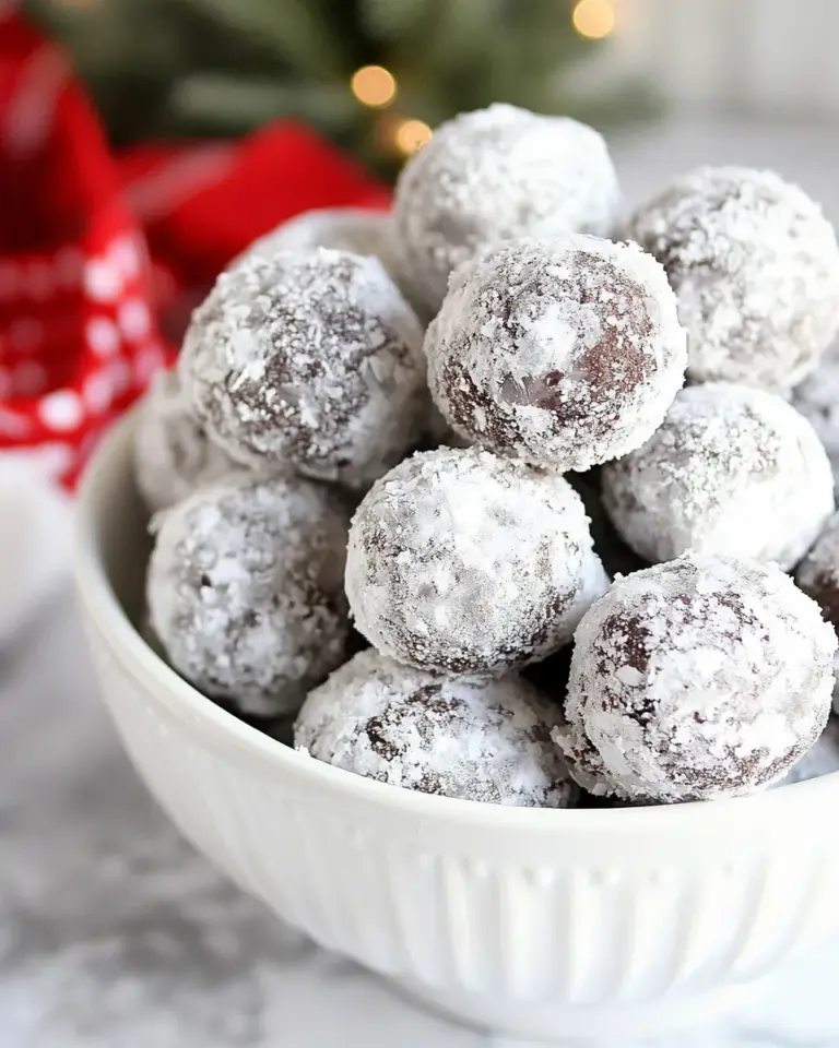 Easy No-Bake Fudge Snow Balls photo