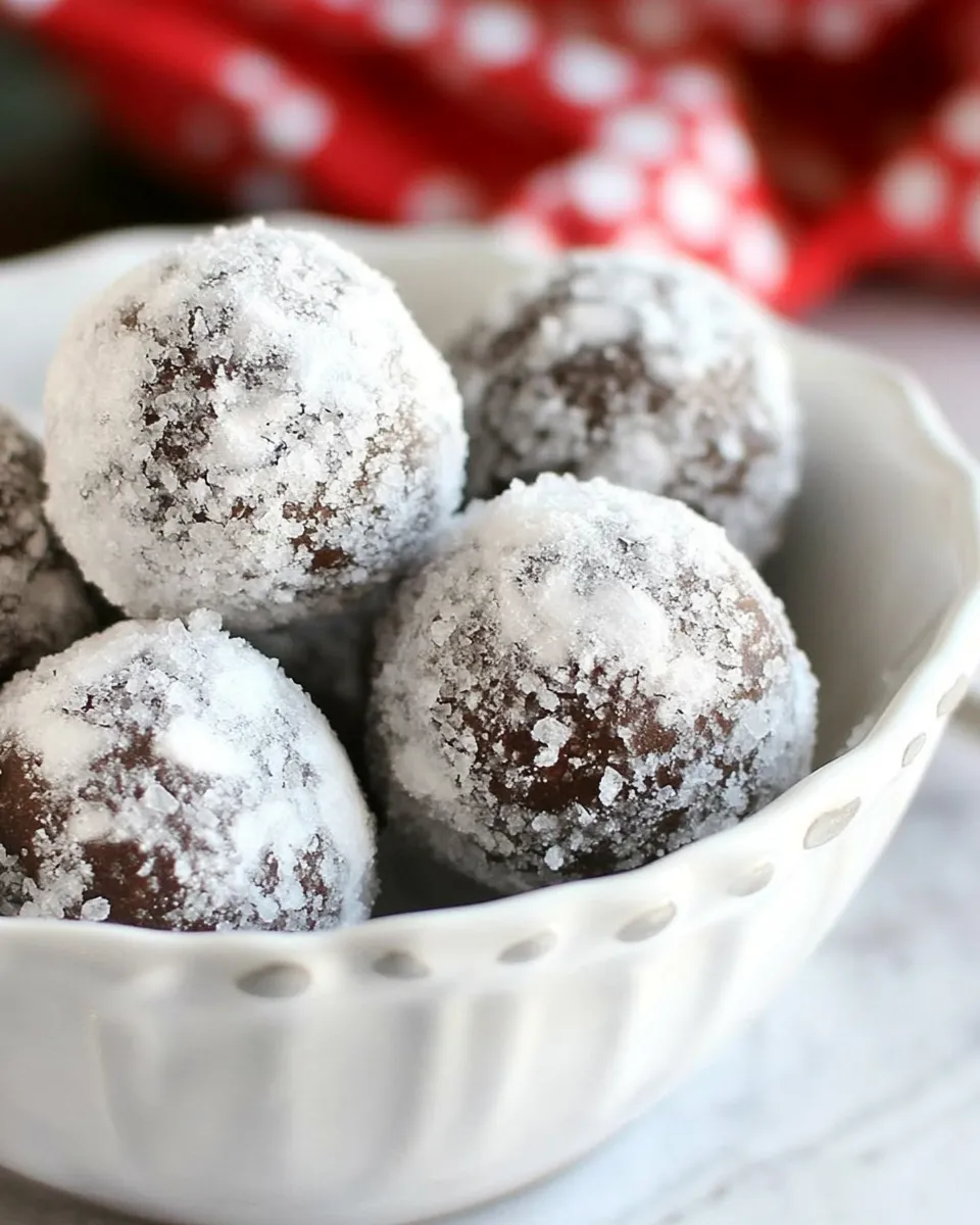 Classic No-Bake Fudge Snow Balls recipe photo