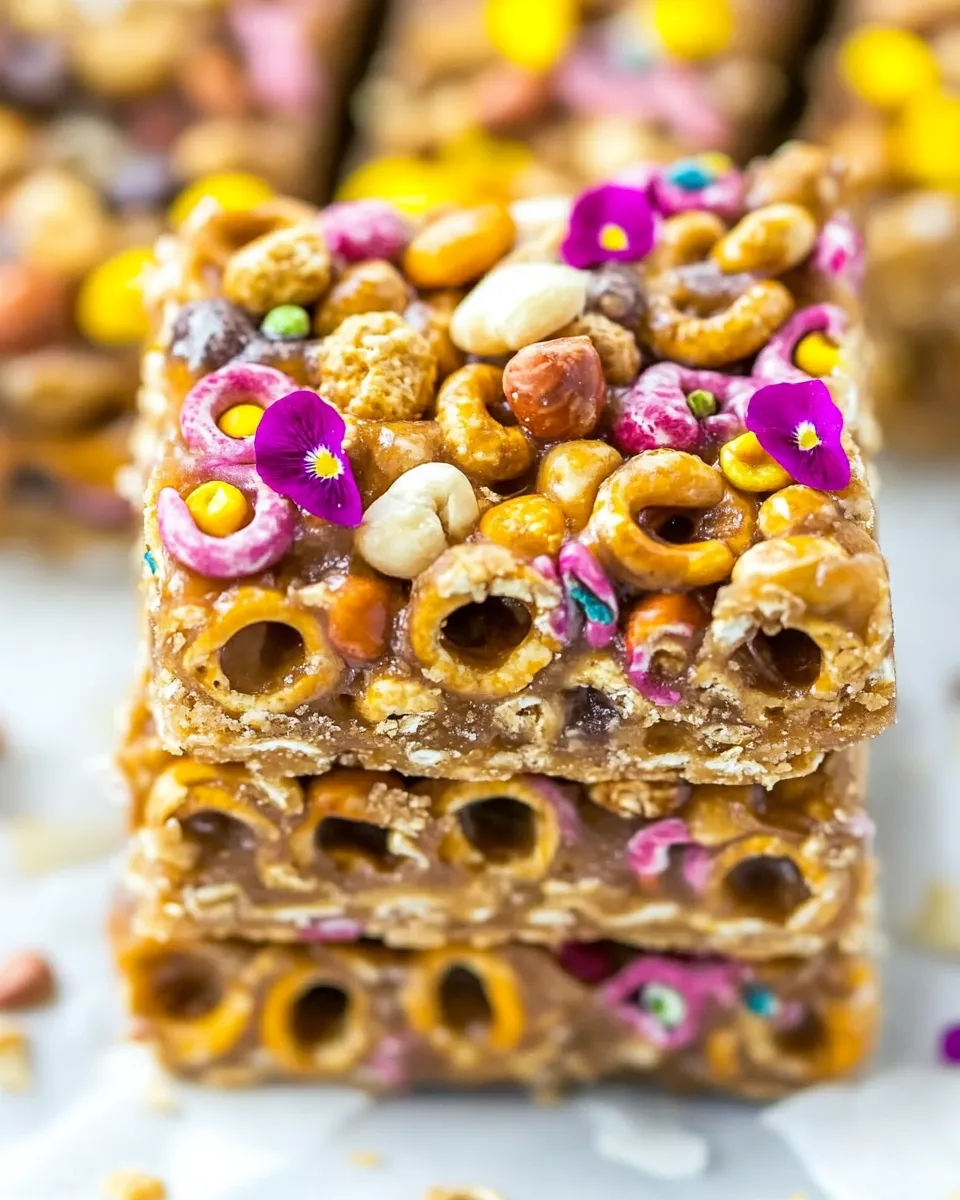 Easy No-Bake Honey Nut Cheerios Snack Bars photo