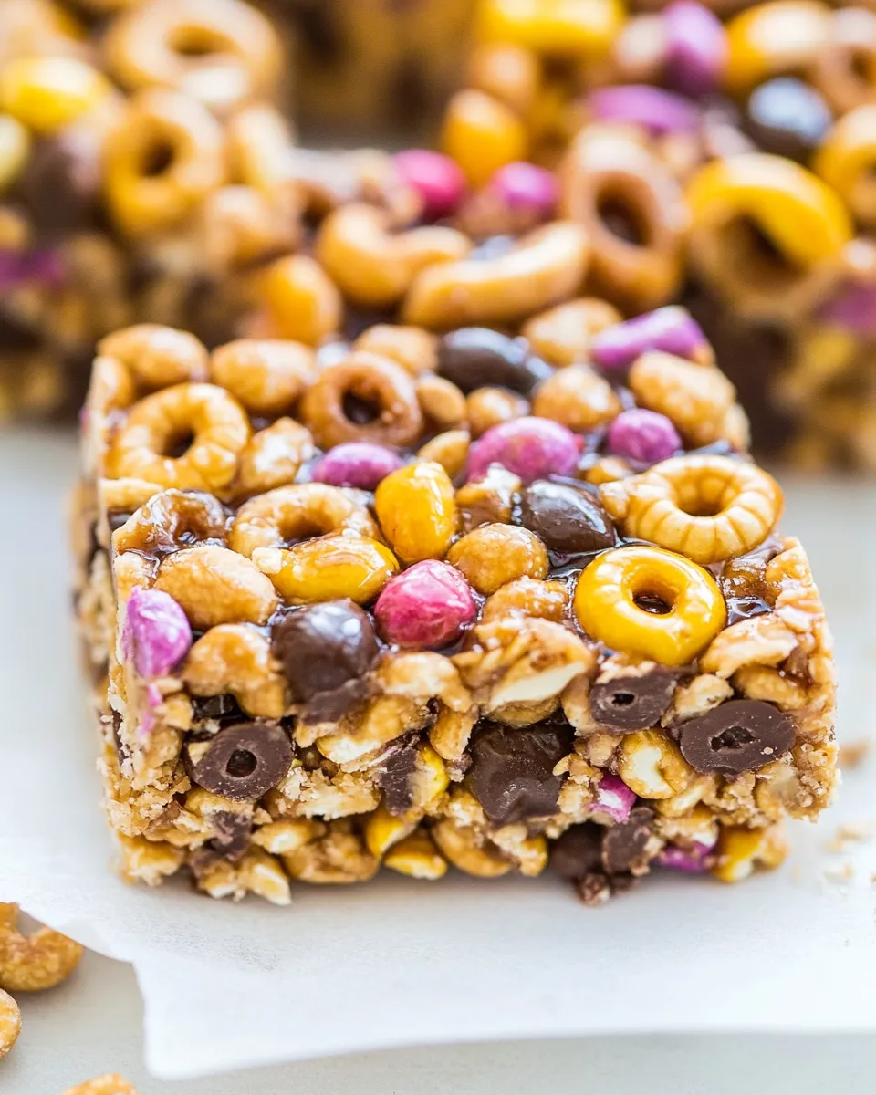 Delicious No-Bake Honey Nut Cheerios Snack Bars image