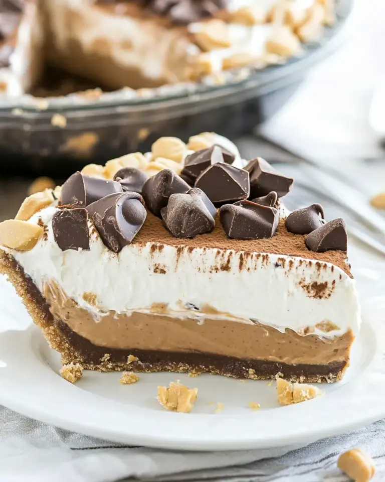 Easy No-Bake Peanut Butter Chocolate Cream Pie photo