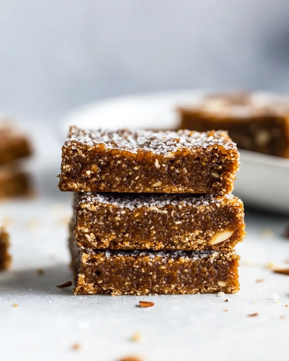 Healthy No-Bake Whole30 Apple-Almond Butter Bars recipe photo