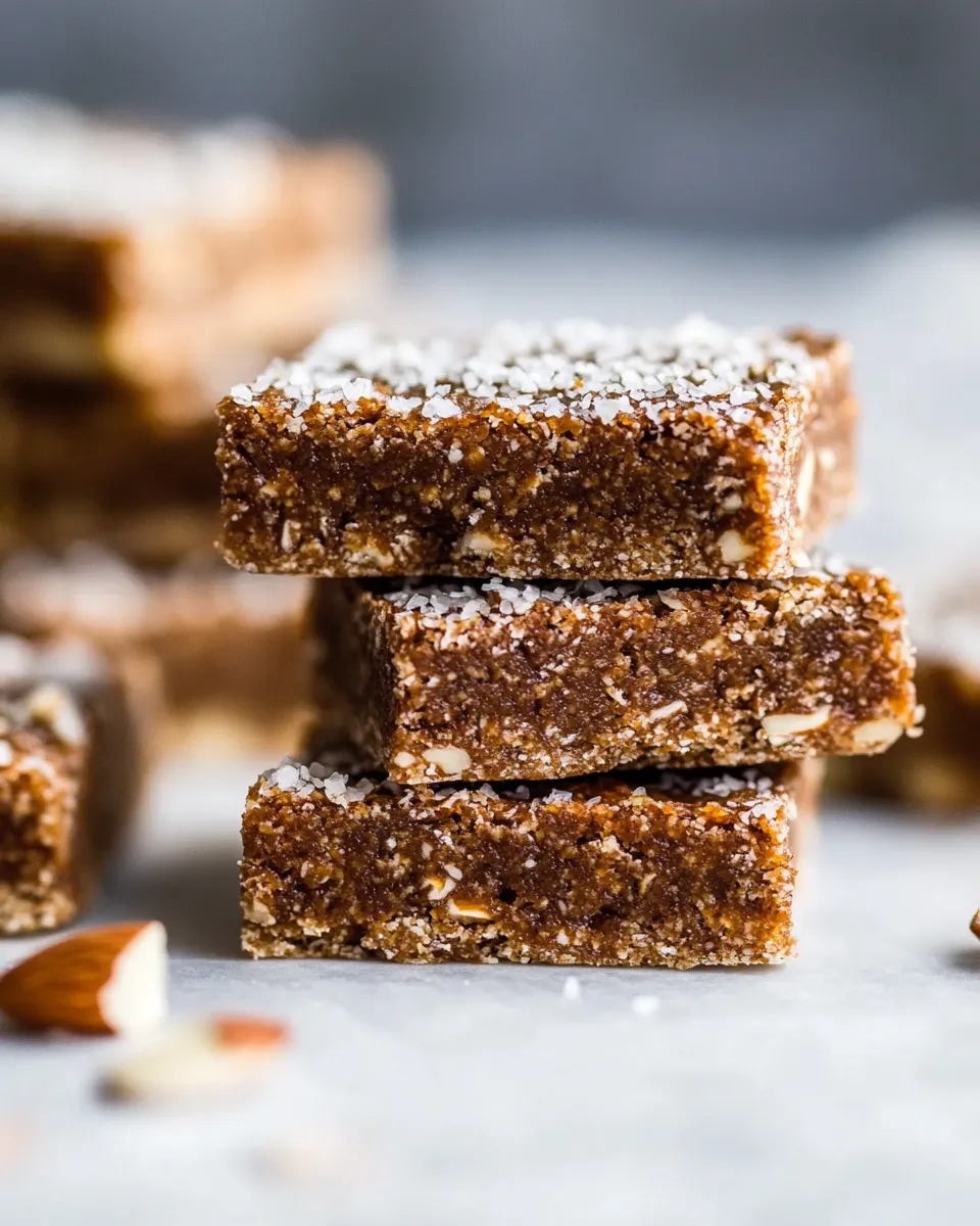 Quick No-Bake Whole30 Apple-Almond Butter Bars shot