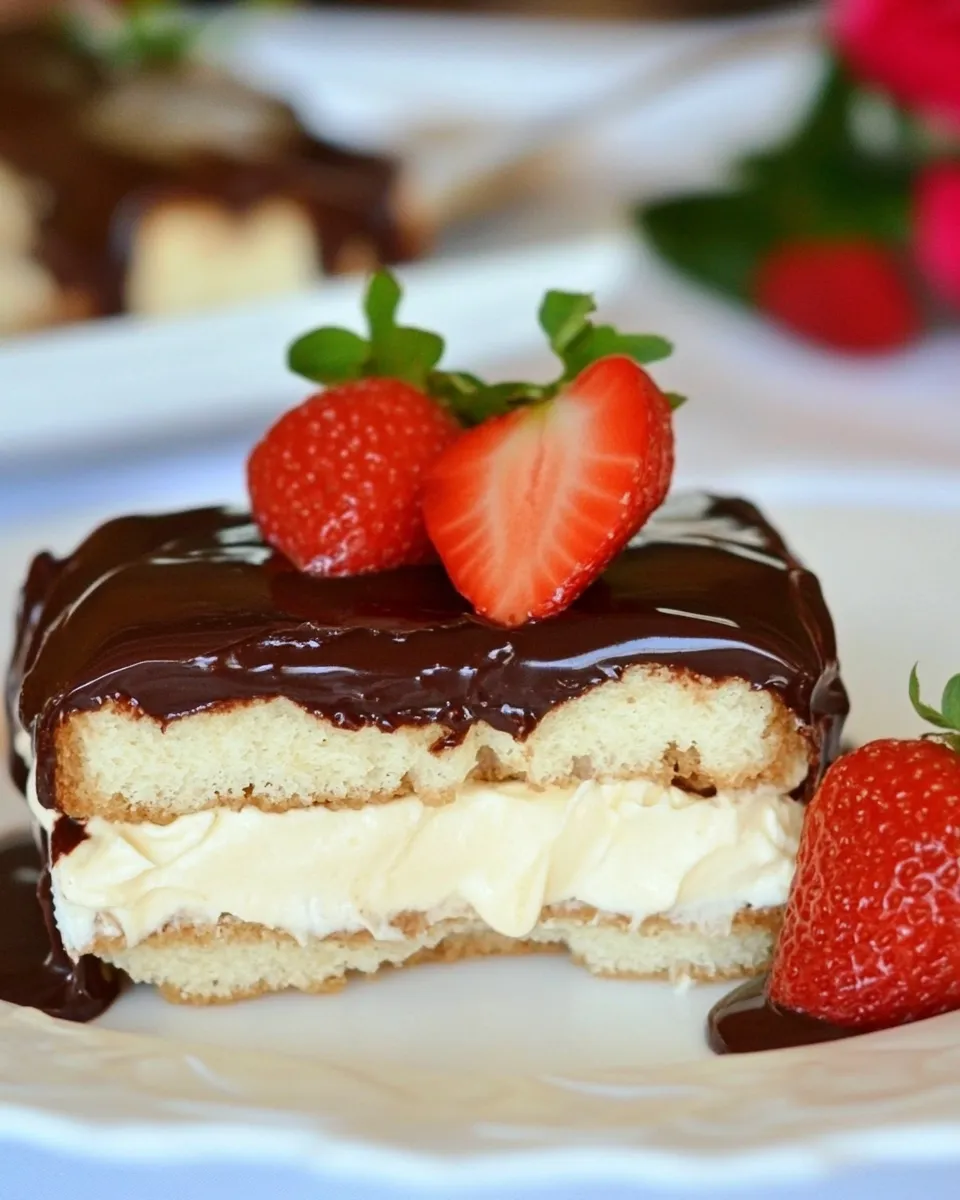 Easy No Bake Eclair Dessert photo