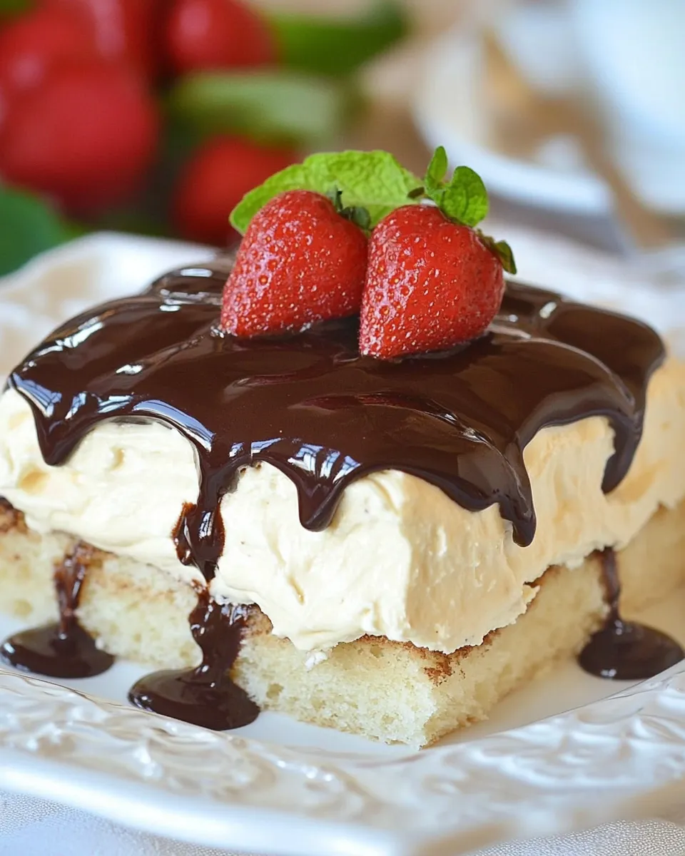Tasty No Bake Eclair Dessert shot