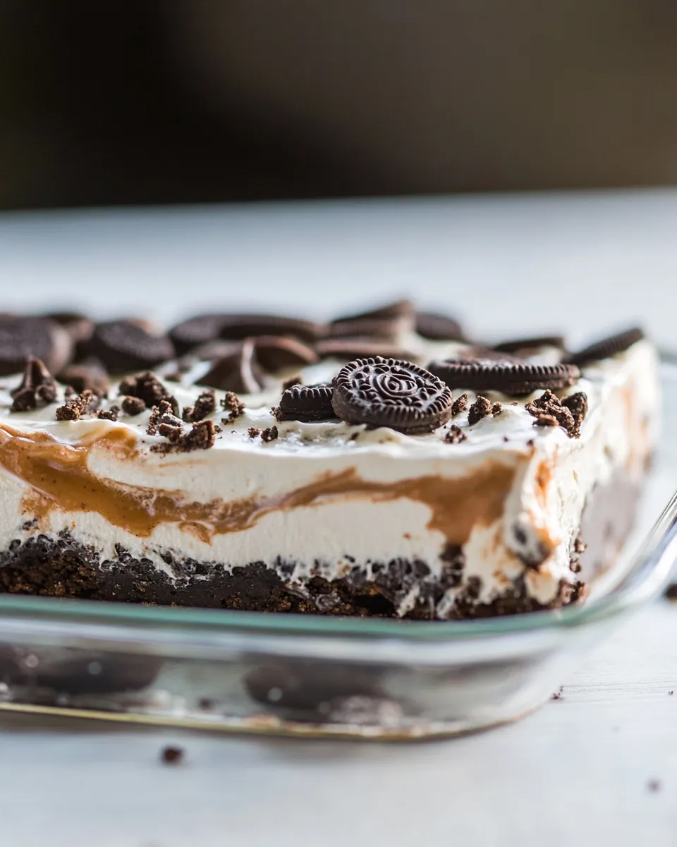 Homemade No Bake Heavenly Oreo Dessert photo