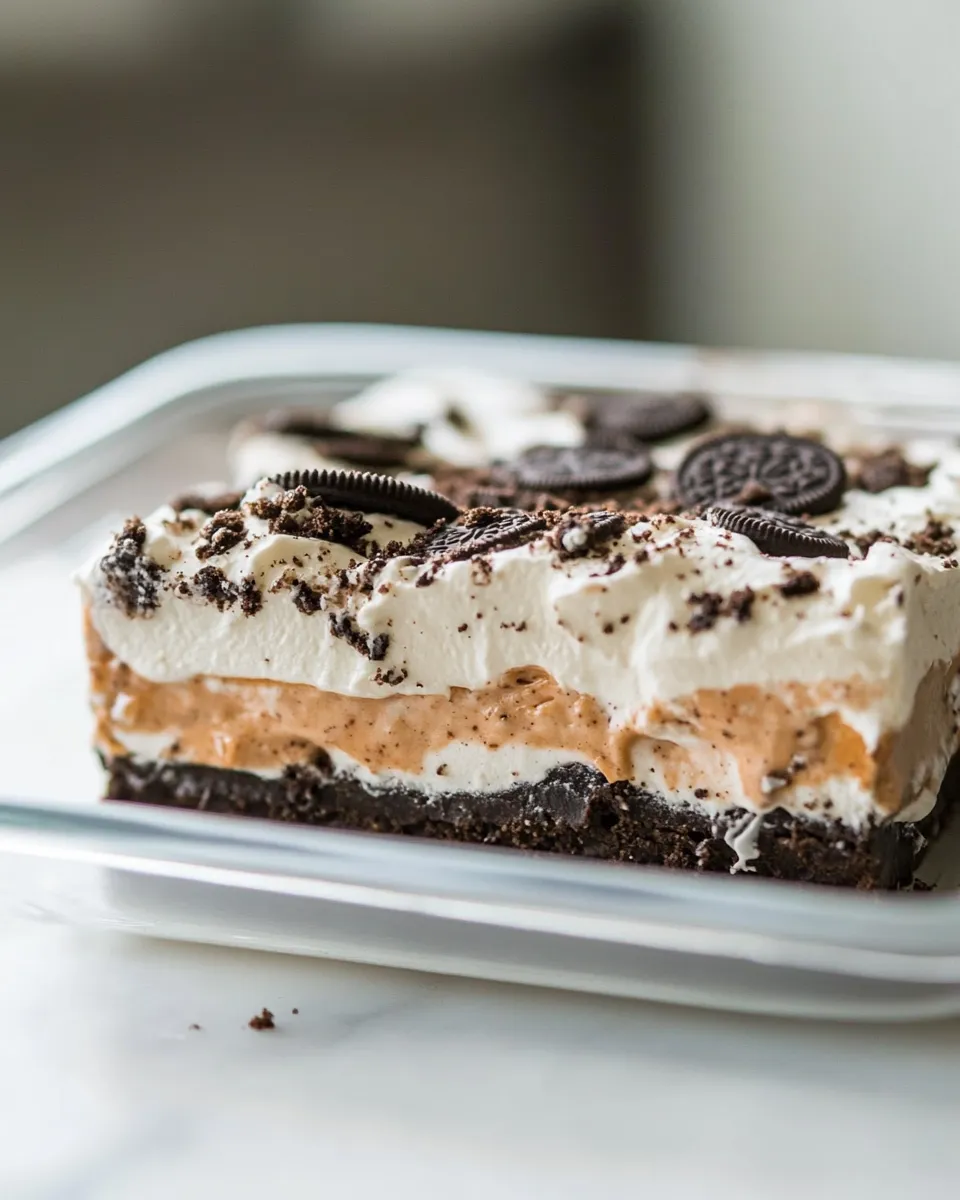 Delicious No Bake Heavenly Oreo Dessert shot