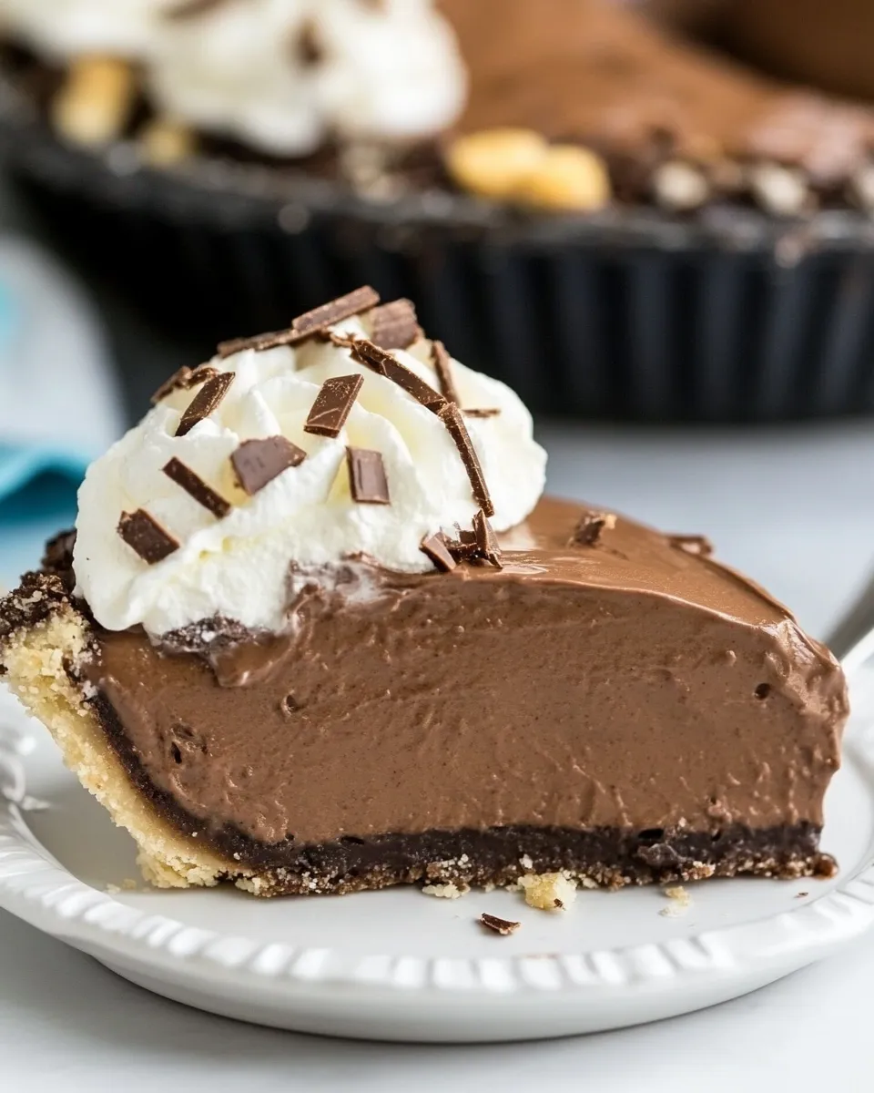 Homemade No Bake Nutella Pie recipe photo