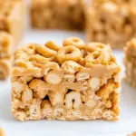 Easy No Bake Peanut Butter Cheerio Bars photo