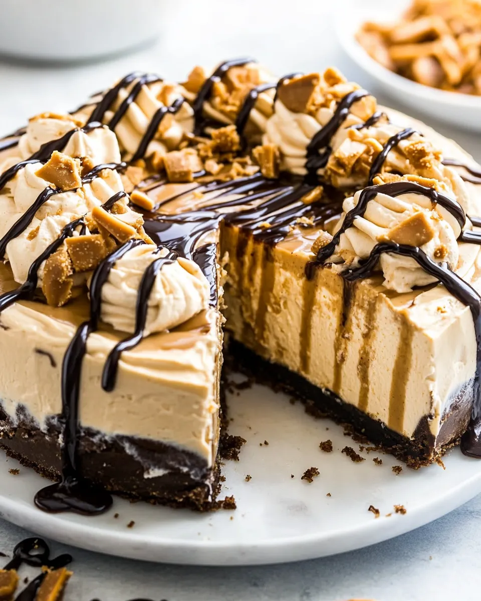 Homemade No Bake Peanut Butter Cheesecake photo