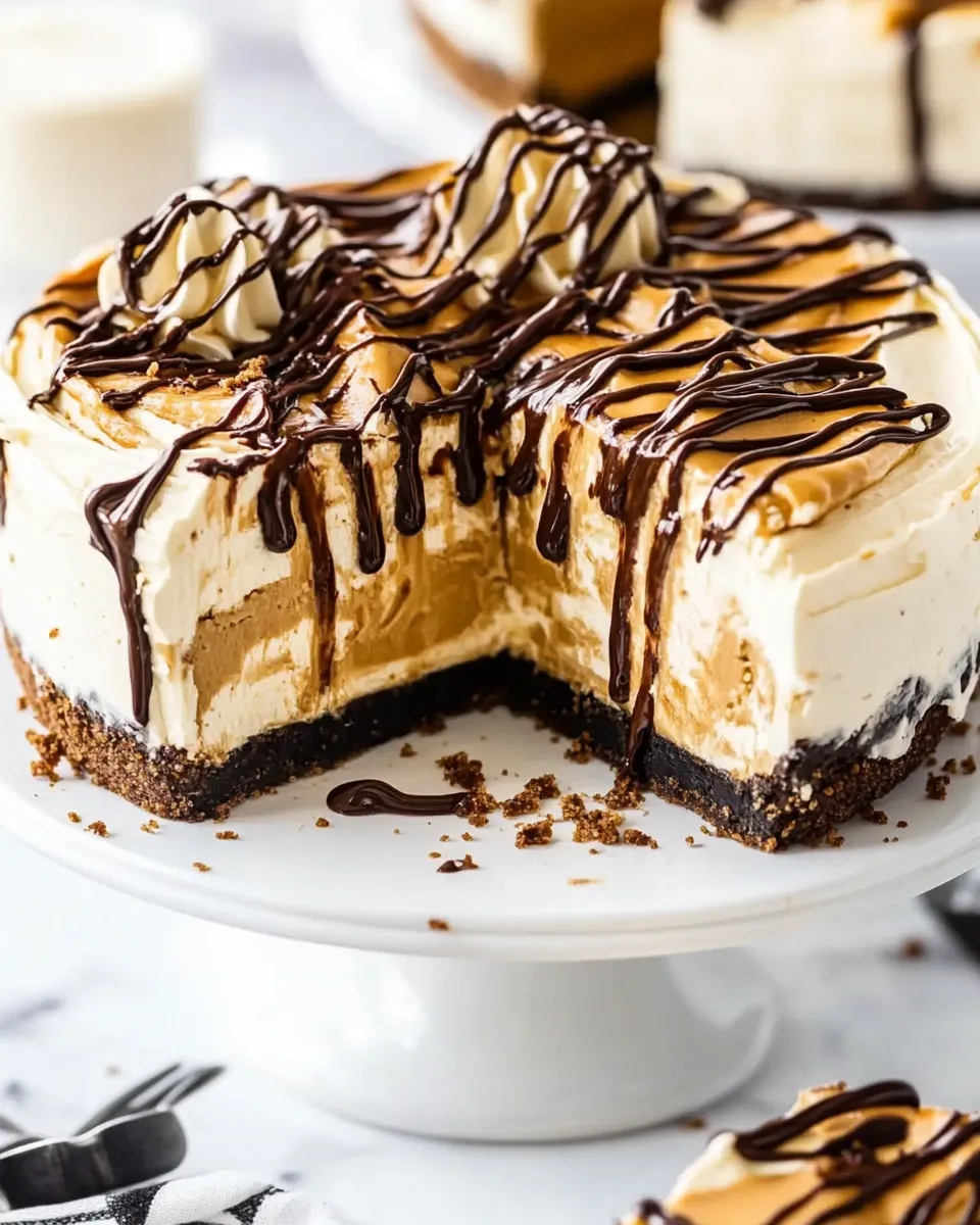 Classic No Bake Peanut Butter Cheesecake image