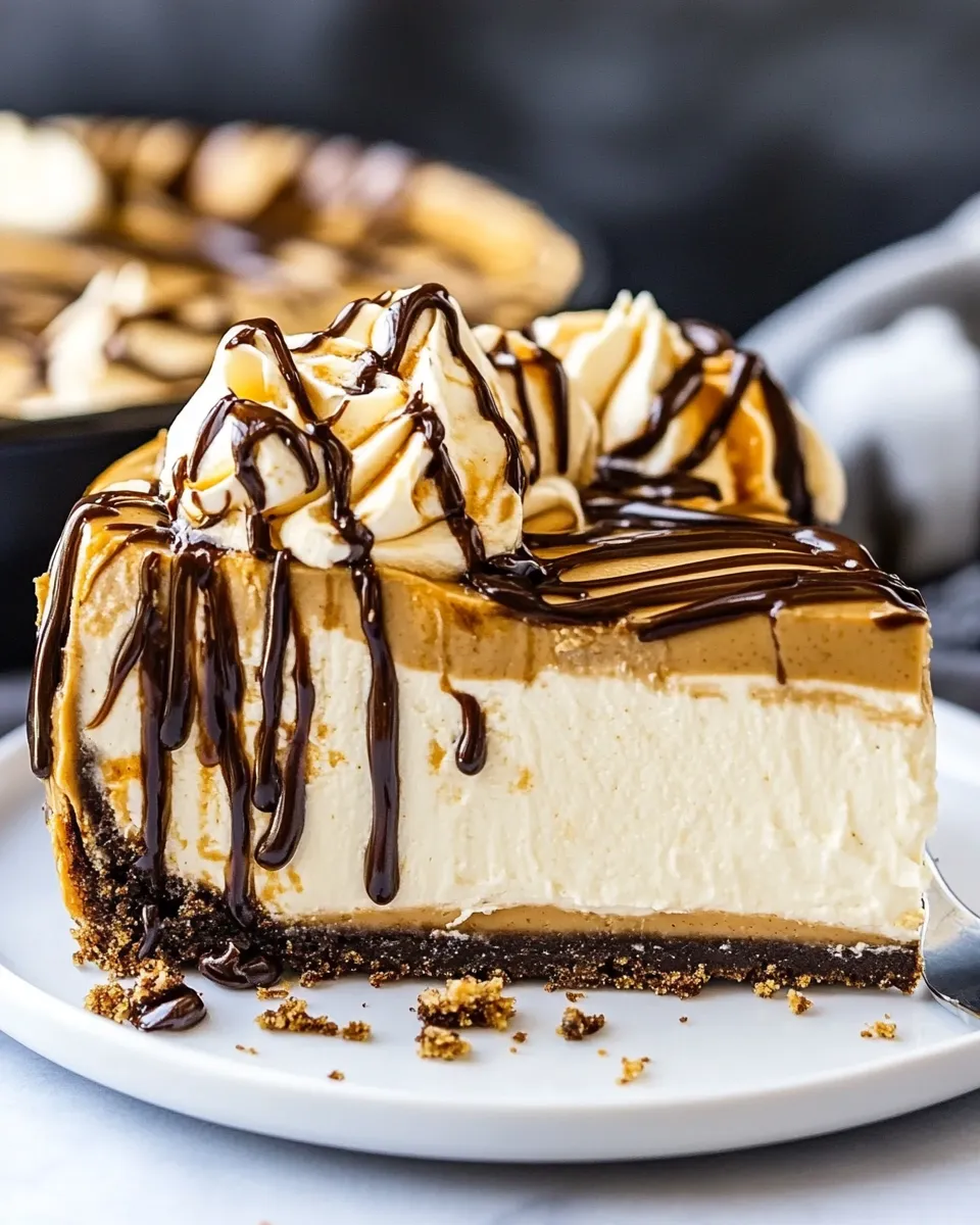 Easy No Bake Peanut Butter Cheesecake recipe photo