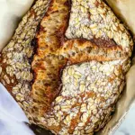 Homemade No Knead Honey Oat Bread photo