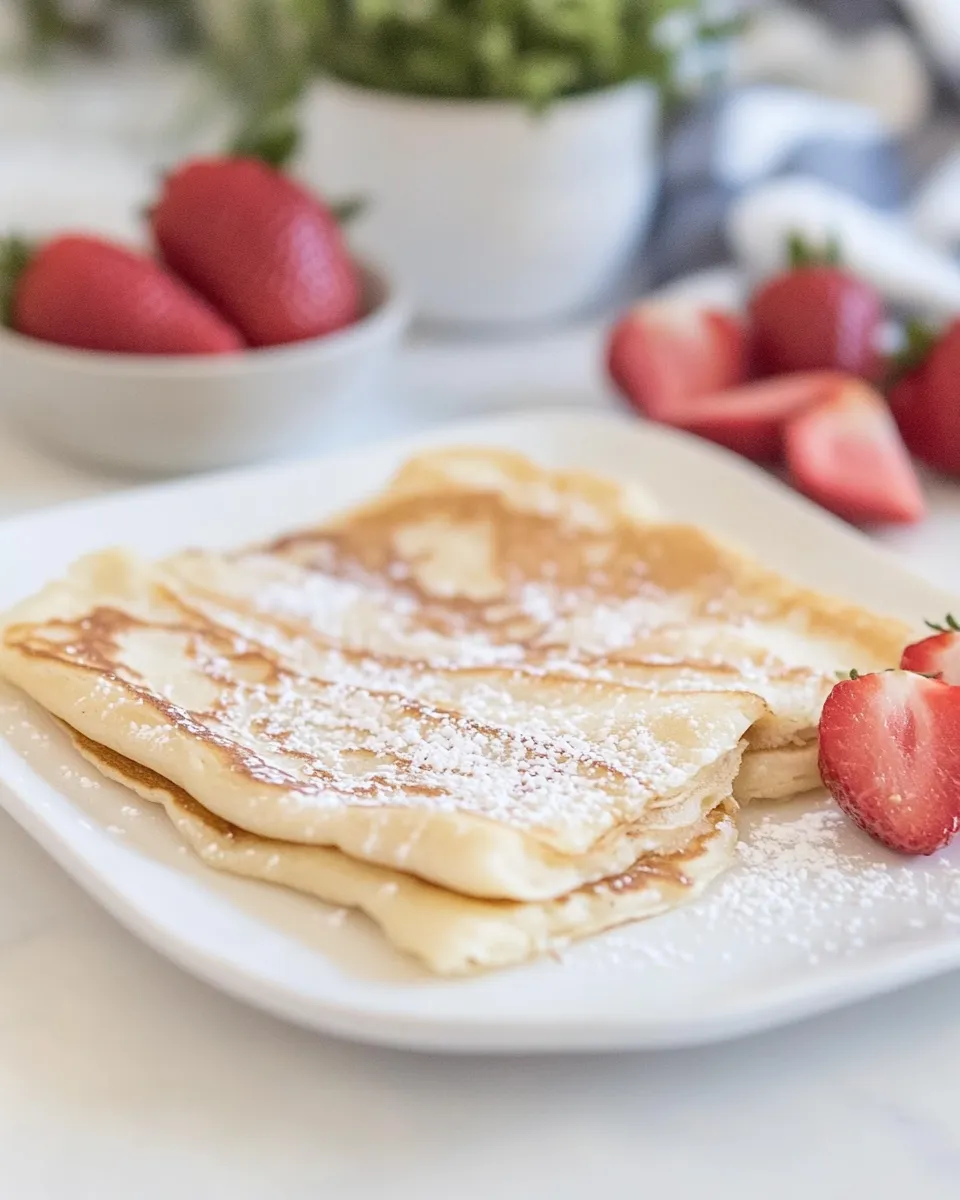 Delicious Norwegian Pancakes shot