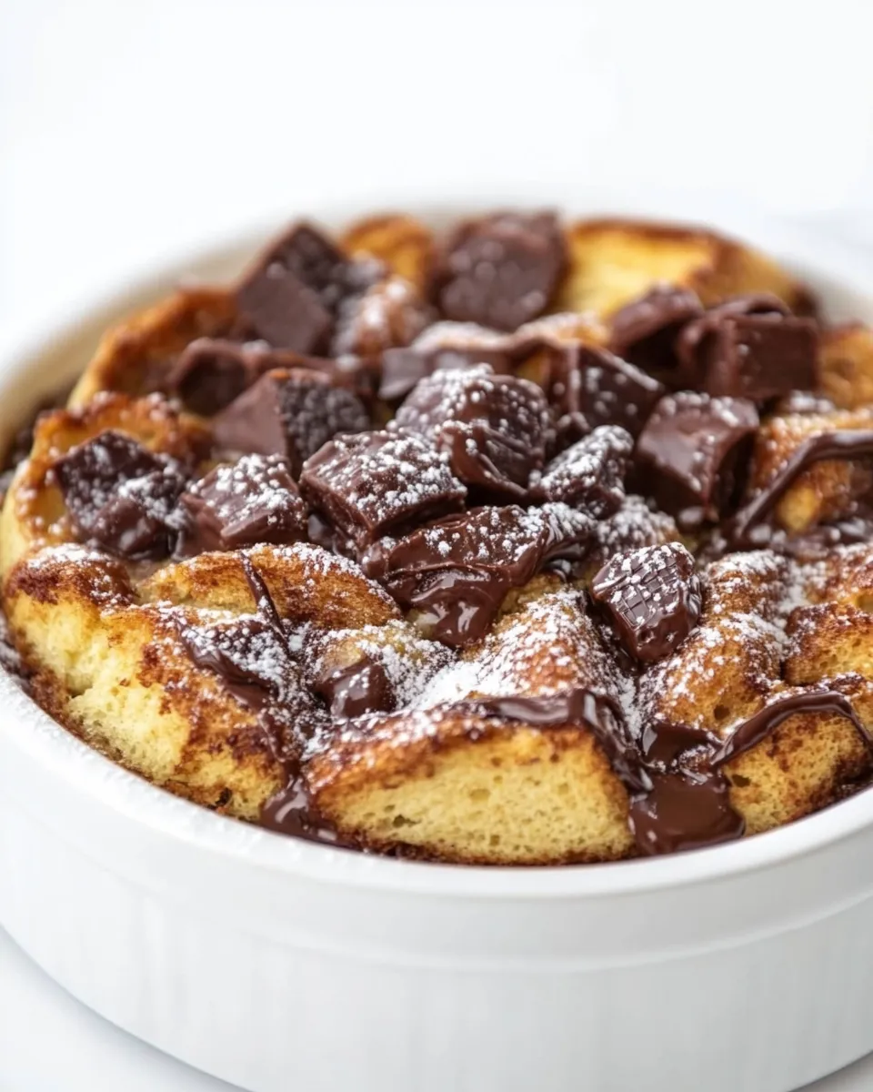 Homemade Nutella Bread Pudding photo
