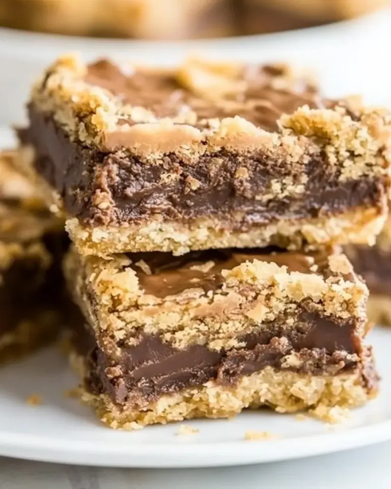 Homemade Nutella Fudge Bars recipe photo