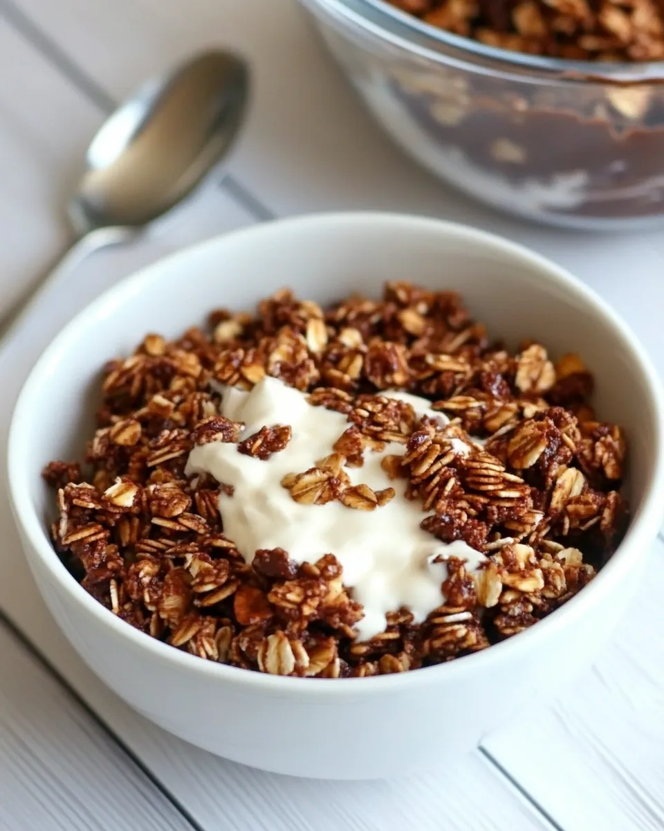 Easy Nutella Granola Recipe shot