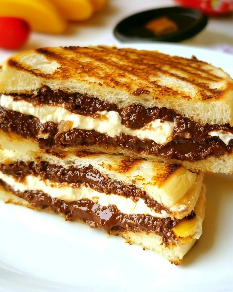 Delicious Nutella Panini shot