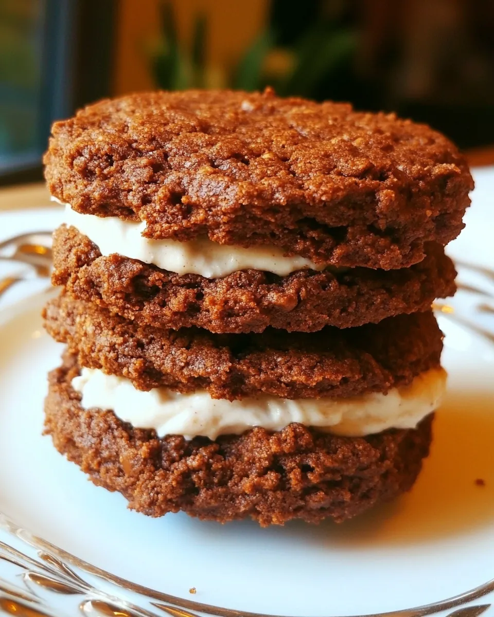 Delicious Nutella Peanut Butter Cookie Sandwich shot