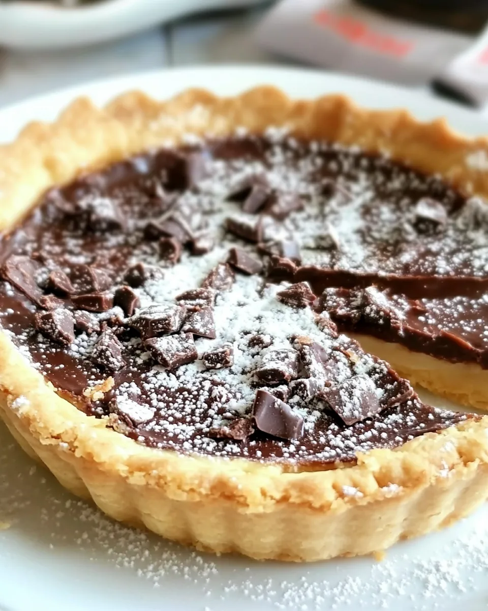 Easy Nutella Tart Pierre Herm recipe photo