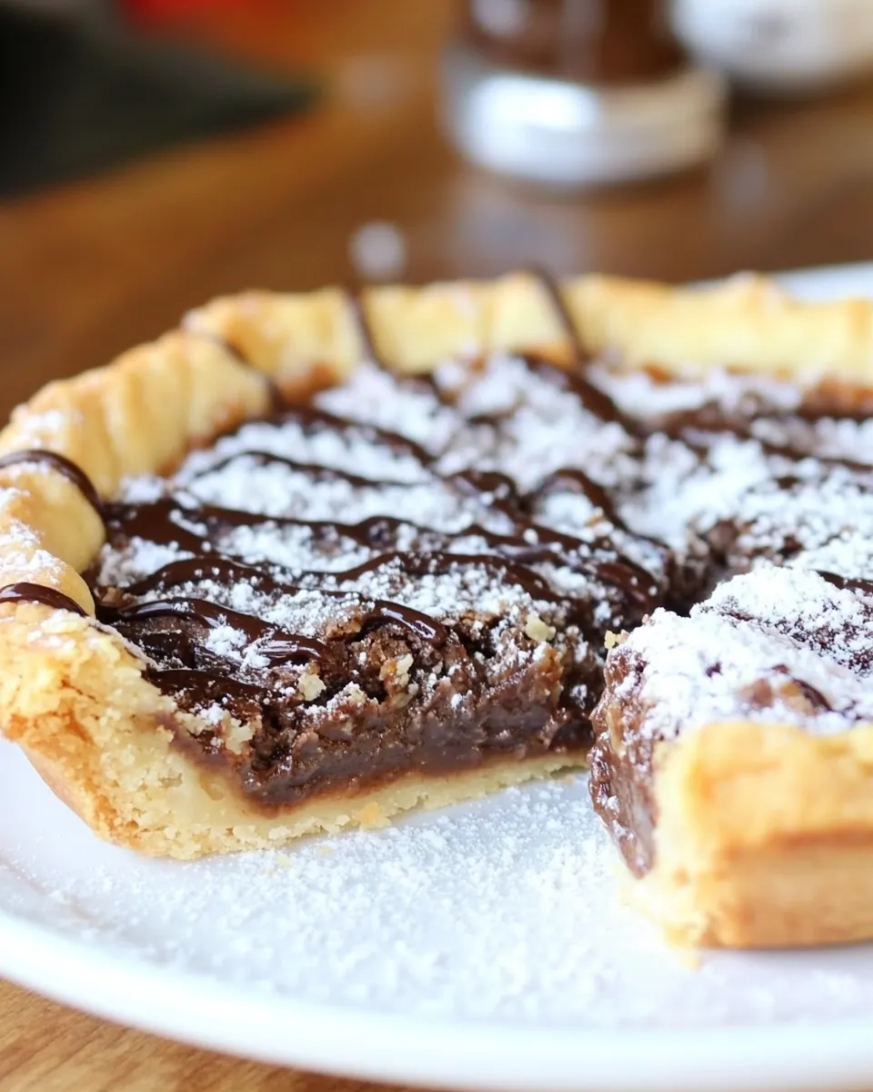 Delicious Nutella Tart Pierre Herm shot