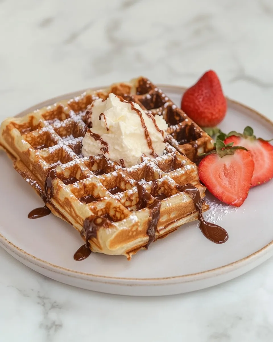 Easy Nutella Waffles recipe photo