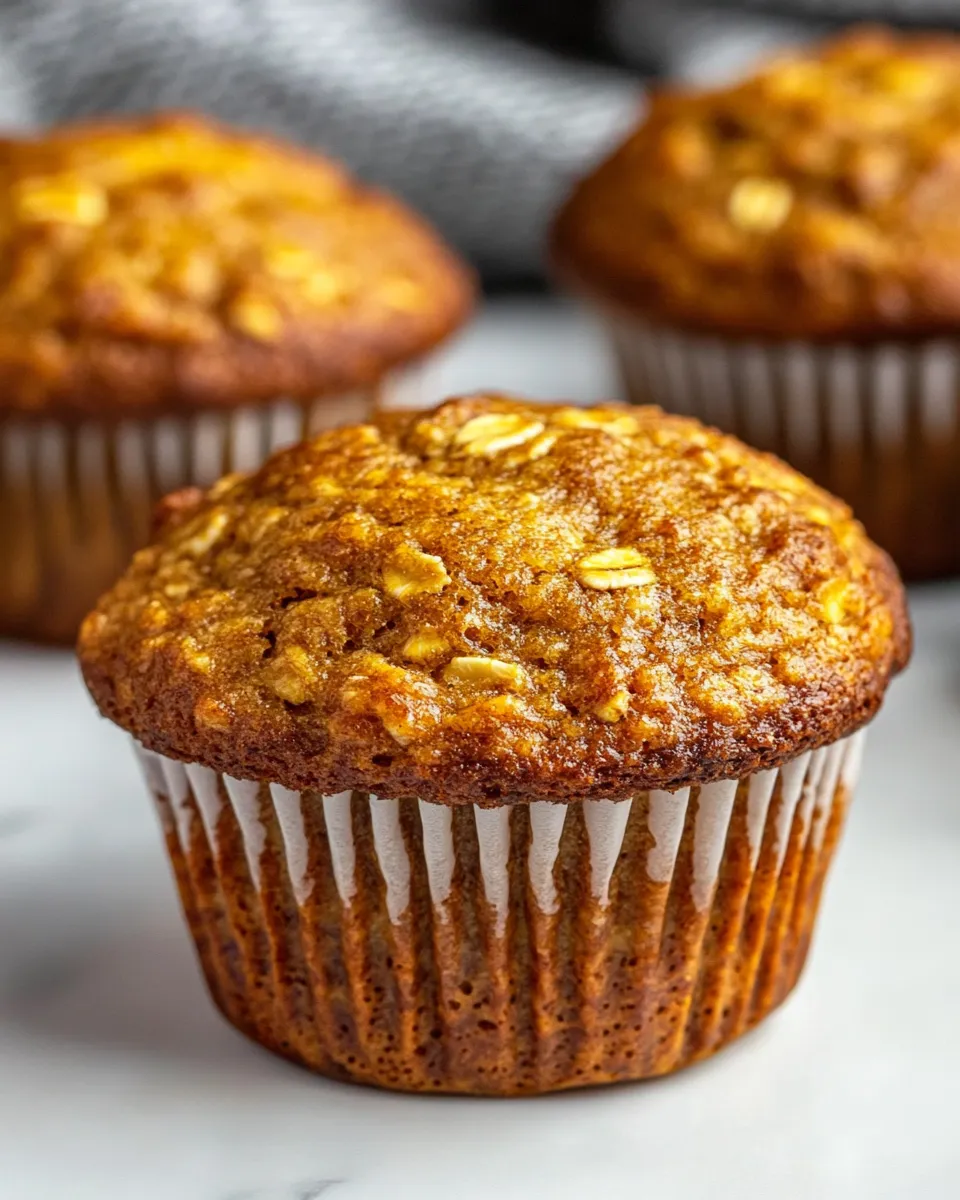 Delicious Oatmeal Muffins shot
