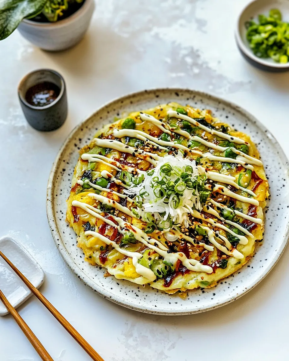 Delicious Okonomiyaki shot