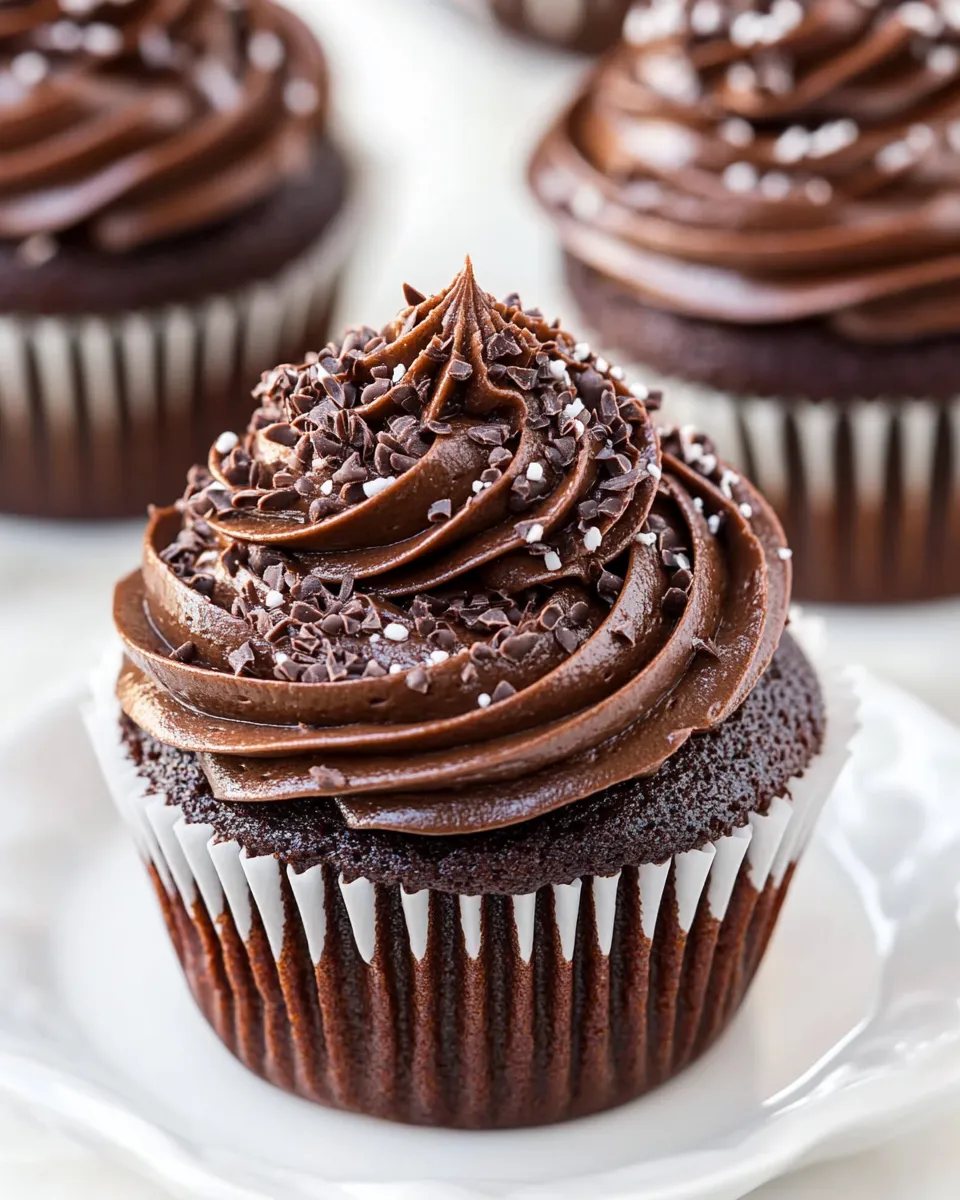 Homemade Old-Fashioned Chocolate Buttermilk Cupcakes photo