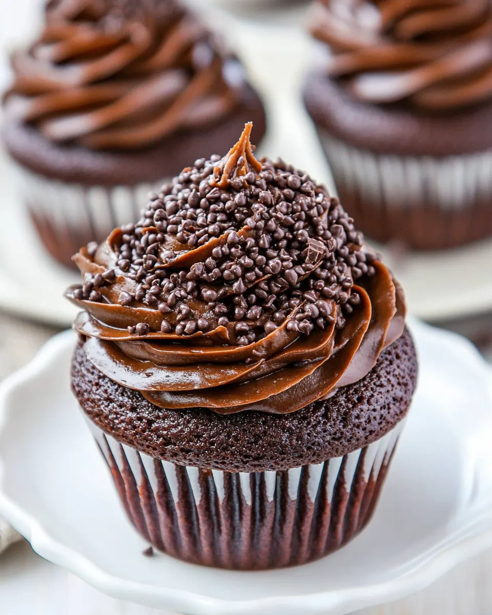 Classic Old-Fashioned Chocolate Buttermilk Cupcakes image