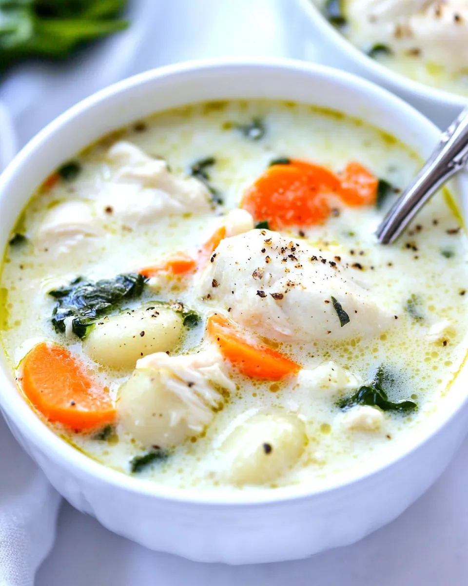 Homemade Olive Garden Chicken Gnocchi Soup Copycat photo