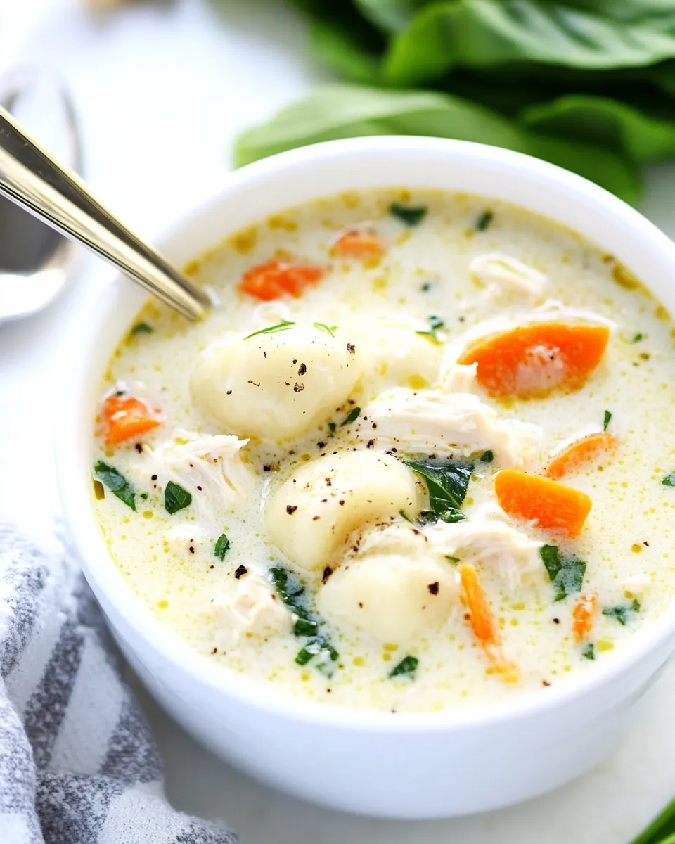 Delicious Olive Garden Chicken Gnocchi Soup Copycat image