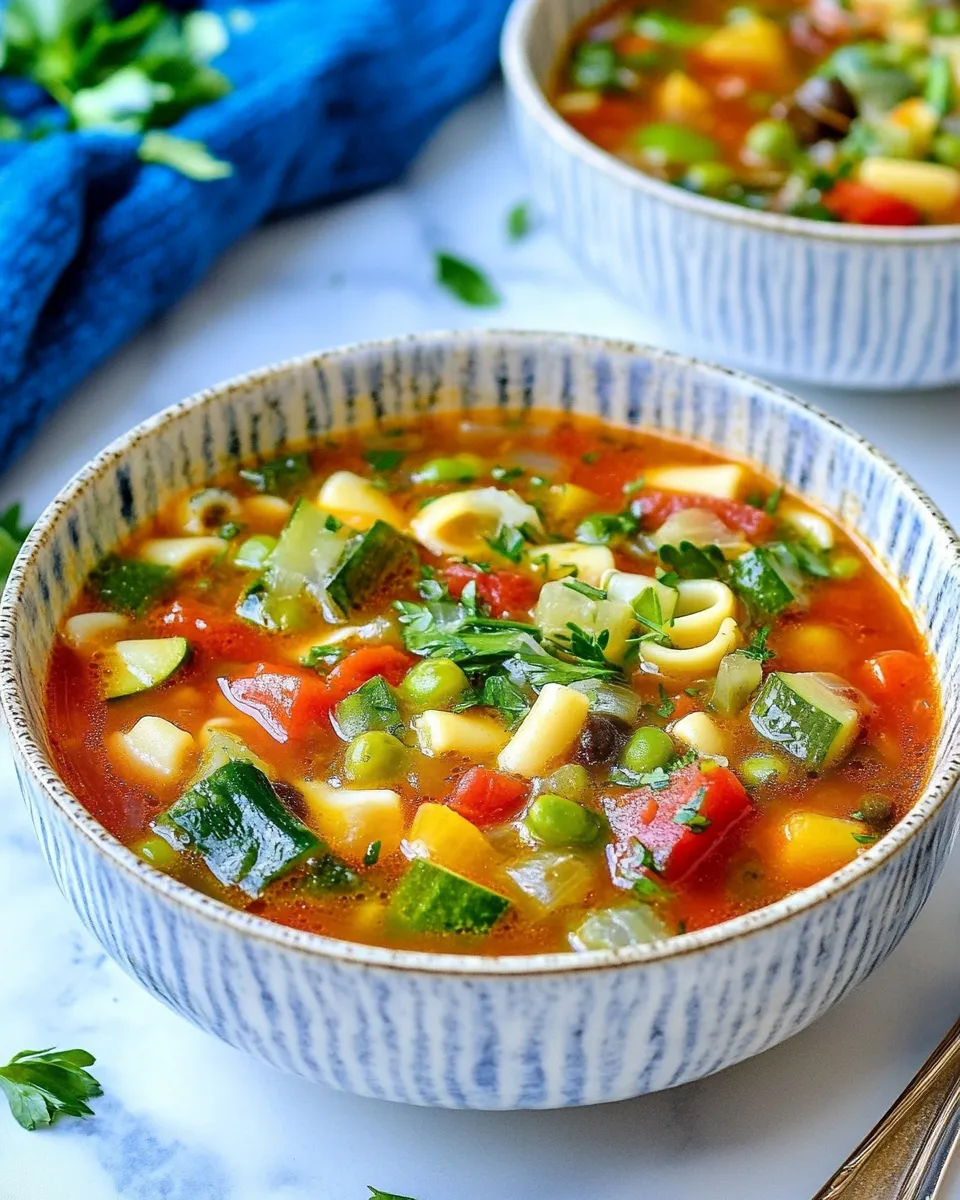Homemade Olive Garden Minestrone Soup Copycat Recipe: Hearty & Veggie-Packed photo