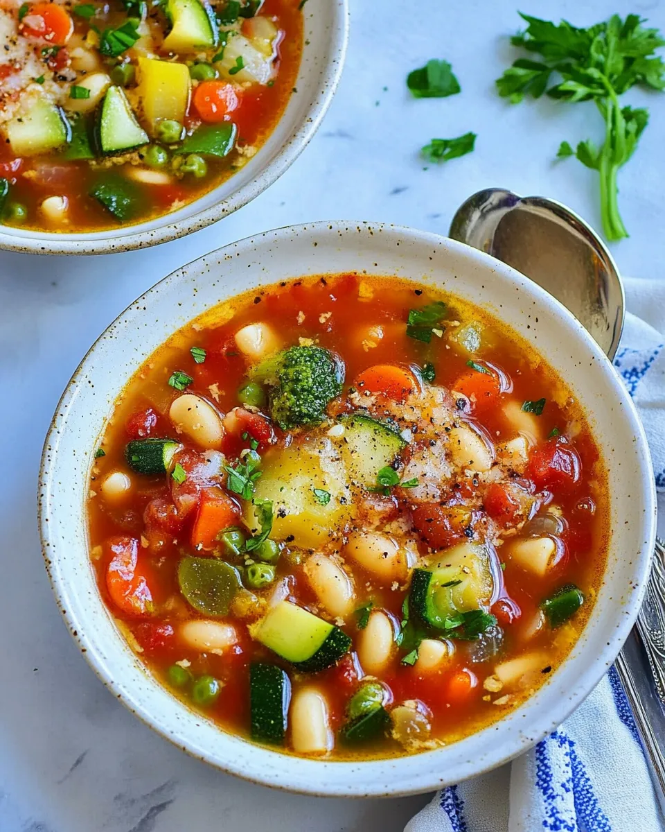 Classic Olive Garden Minestrone Soup Copycat Recipe: Hearty & Veggie-Packed image