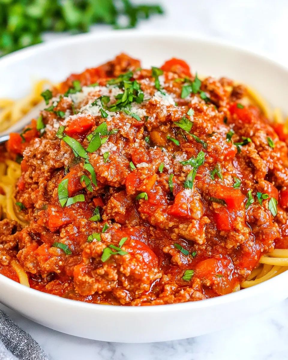 Homemade Olive Garden Spicy Three Meat Sauce Copycat Recipe photo