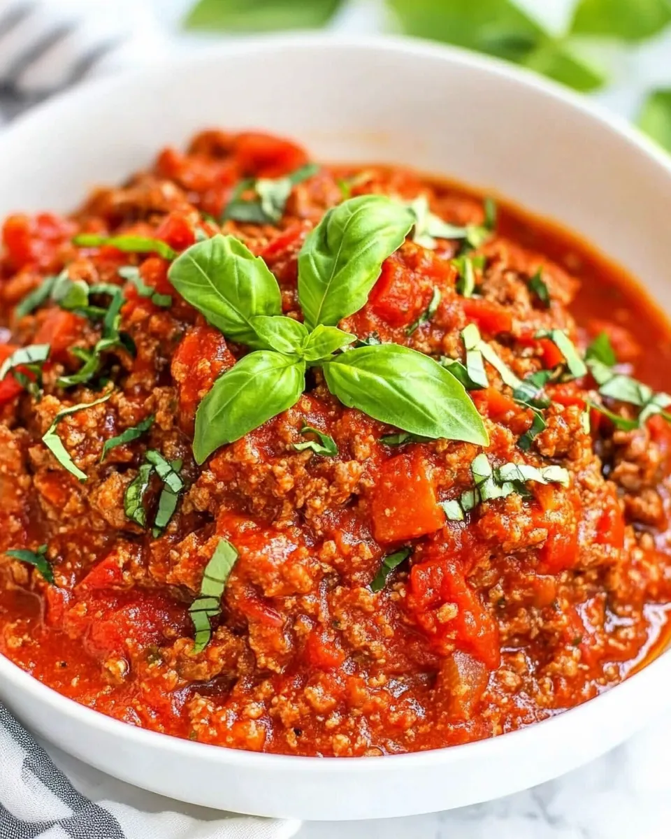 Classic Olive Garden Spicy Three Meat Sauce Copycat Recipe image