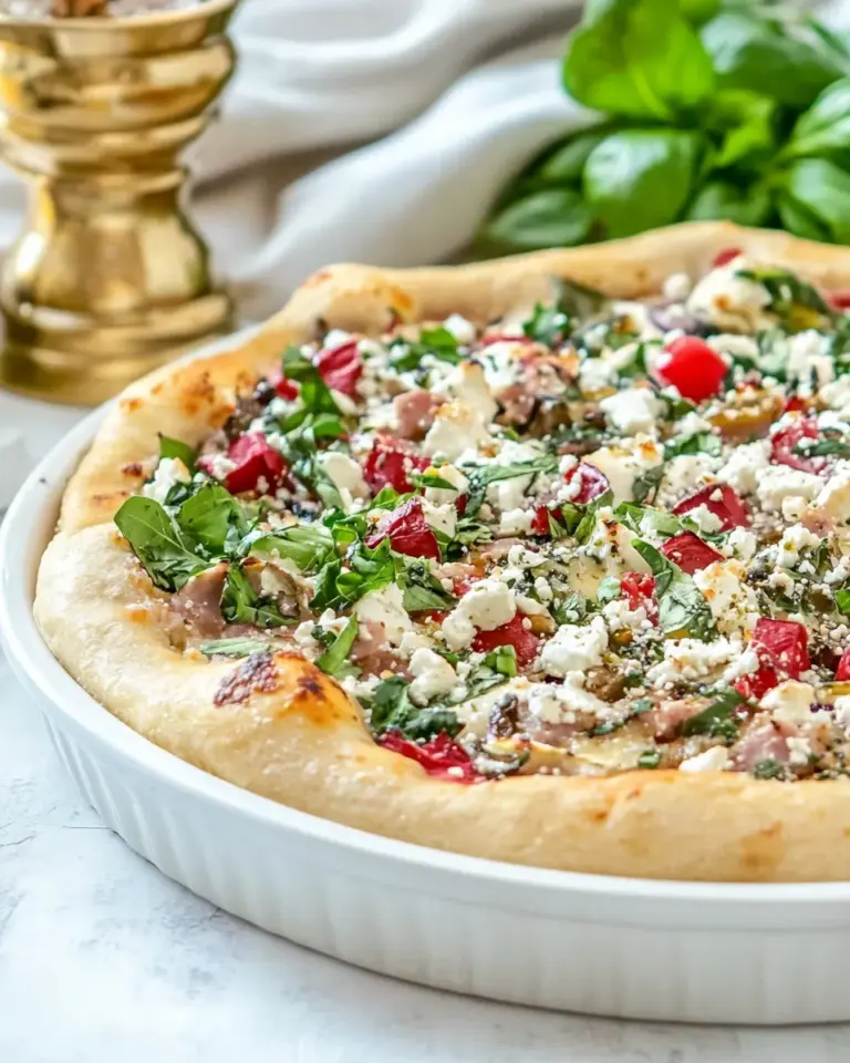 Easy One-Dish Greek Pizza photo