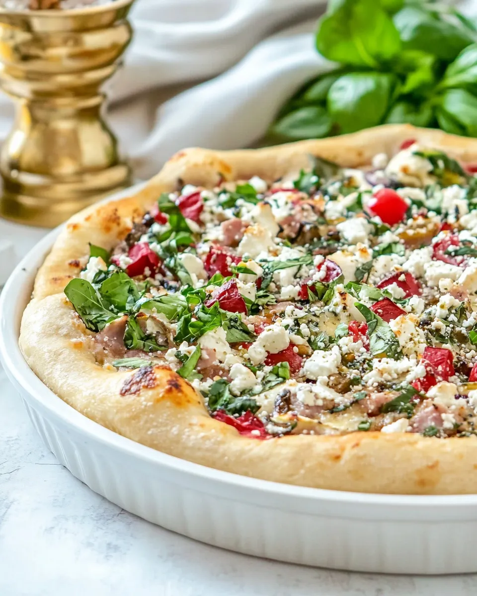 Easy One-Dish Greek Pizza photo