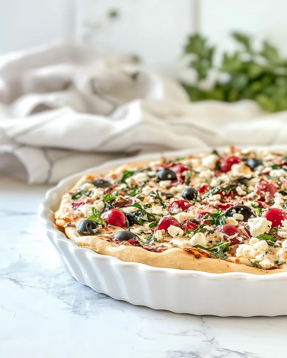 Delicious One-Dish Greek Pizza image