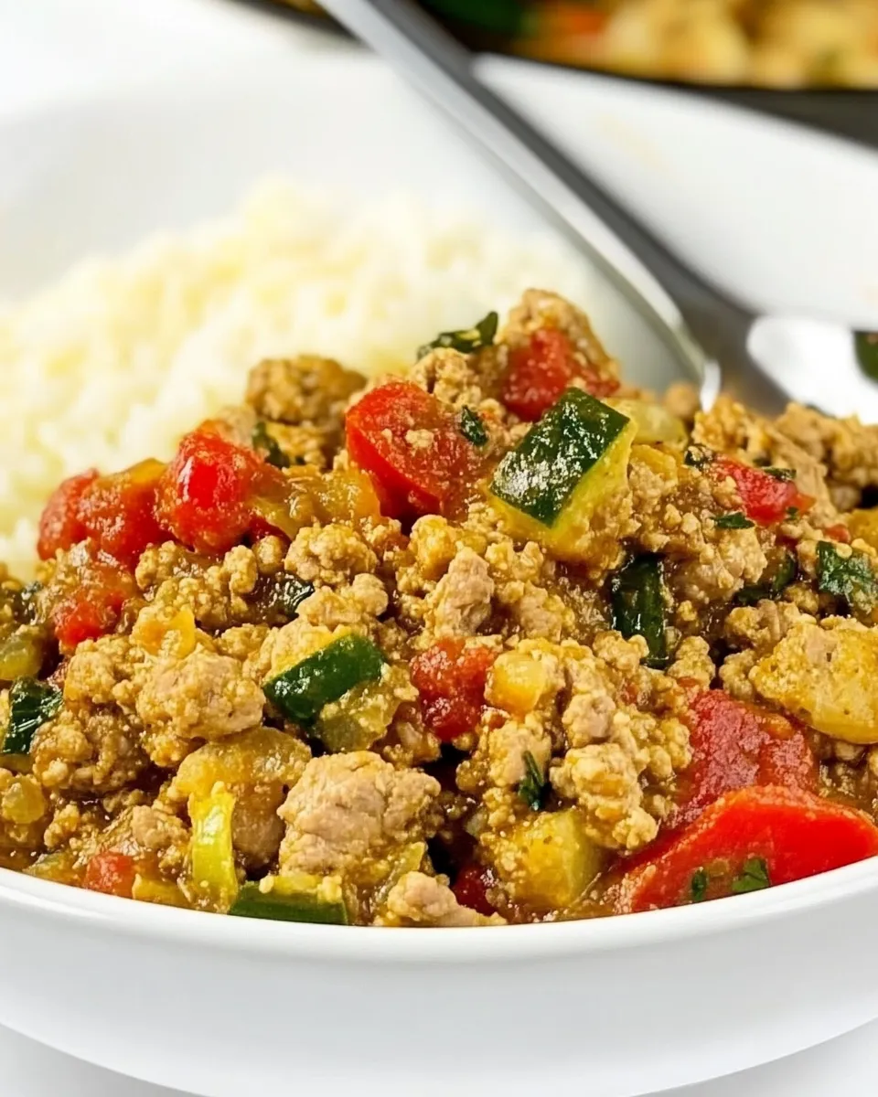 Classic One-Pan Ground Turkey Curry image
