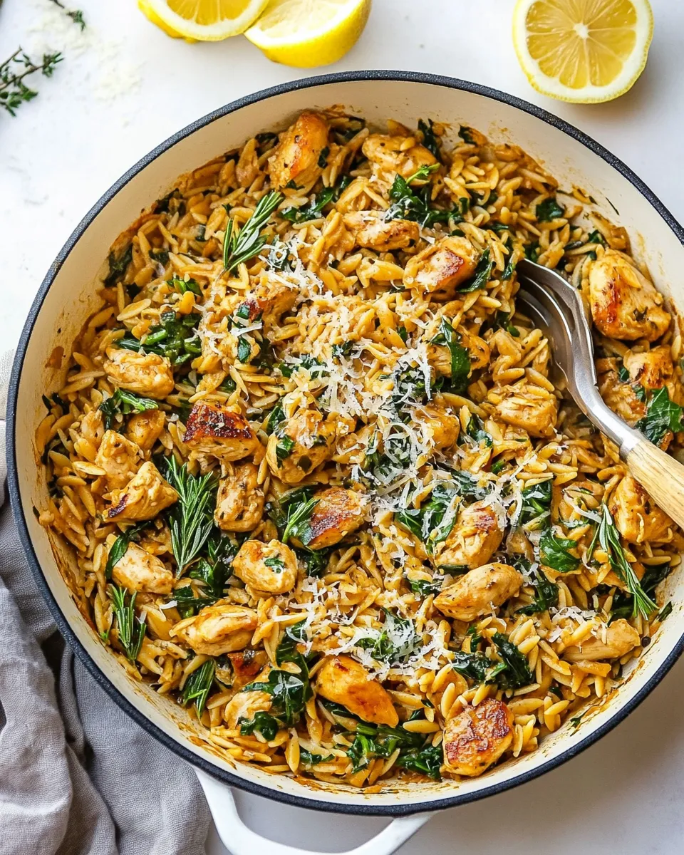 Easy One-Pan Lemon Chicken Orzo photo
