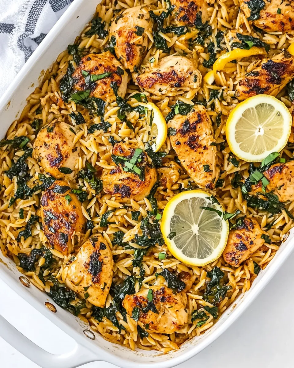 Delicious One-Pan Lemon Chicken Orzo recipe photo